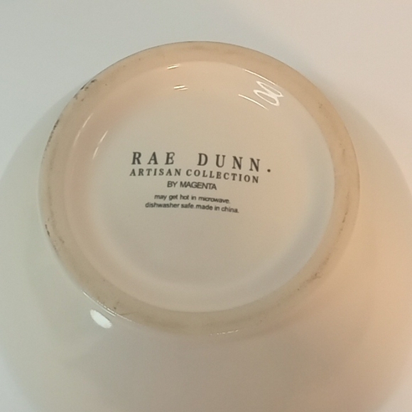 5 1/2" Rae Dunn SLEEPY bowl with pink interior. No flaws. - Picture 5 of 7